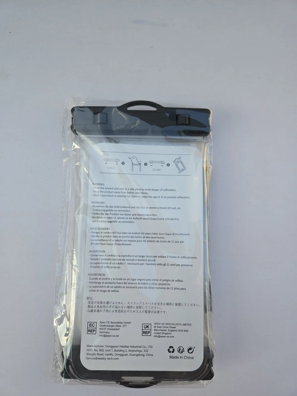 2 Pack Universal Waterproof Phone Pouch-Clear Protective Case with Lanyard
